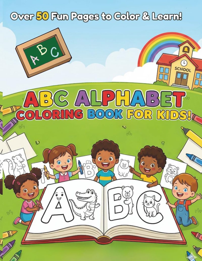 ABC Alphabet Coloring Book cover