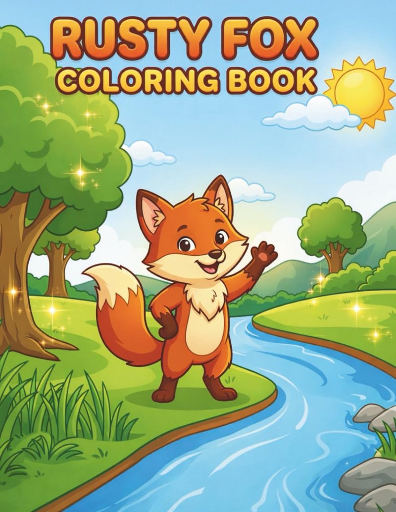 Rusty Fox Coloring Book cover